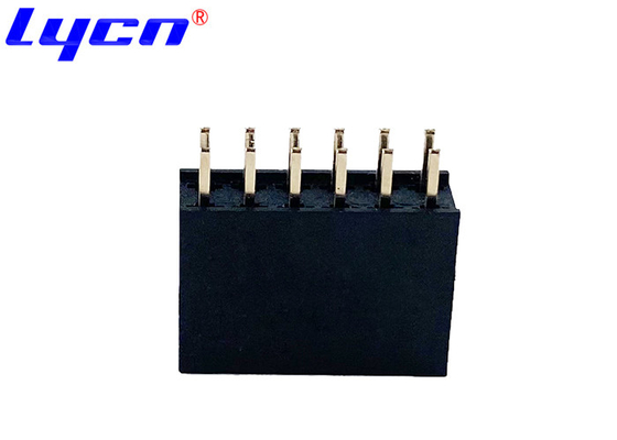 2.54mm Double Row 180°DIP H=11mm Female Header Connector Interpolation PA9T