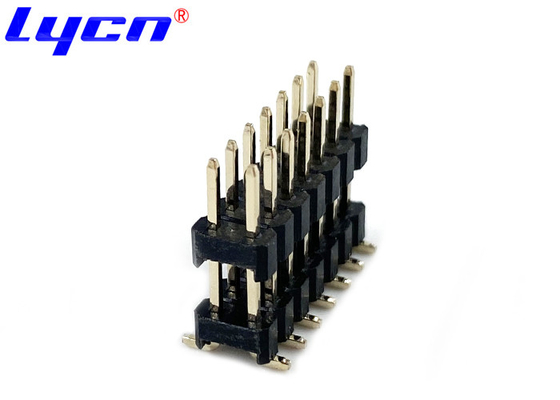 3.0AMP Right Angle PCB Header 2.54Mm Pitch Connector Single Row